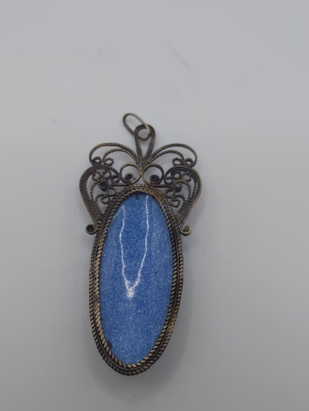Rostov Finift Pendant Vintage - Picture 3 of 6